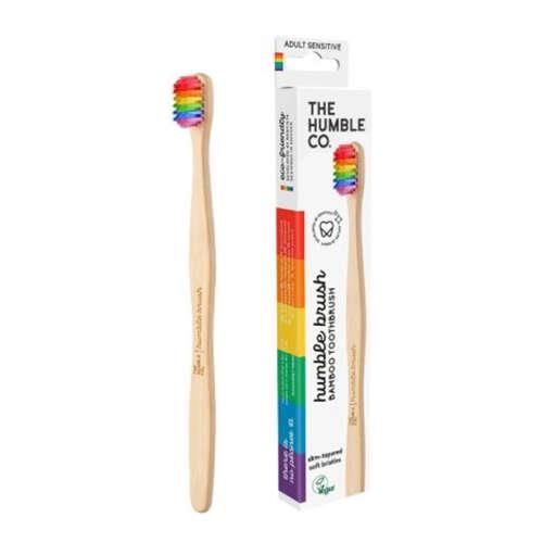 Humble Brush Adult Sensitive Proud Bambu Diş Fırçası | Gökkuşağı