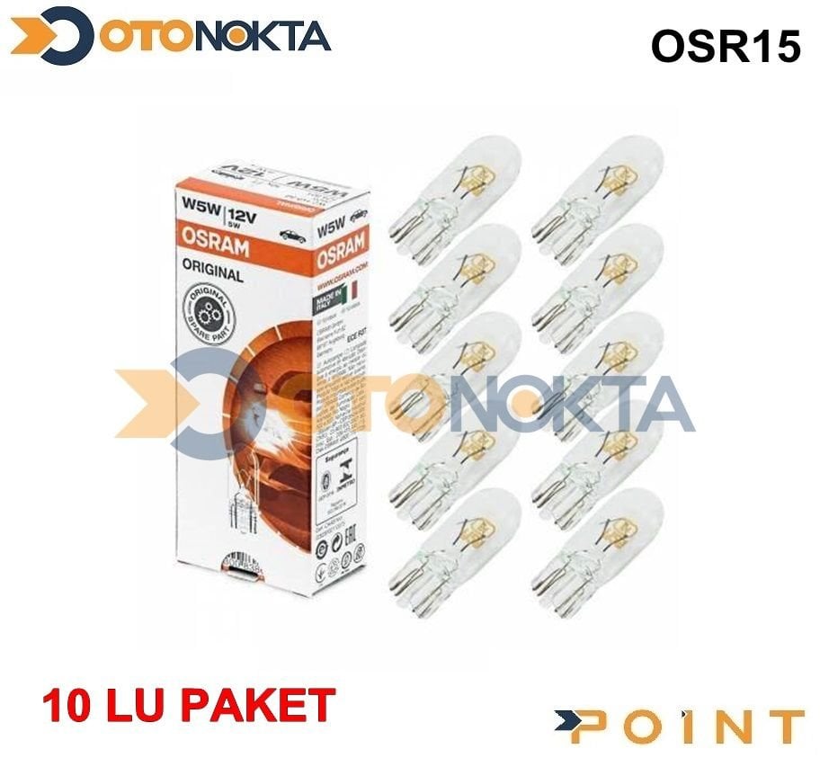 PARK AMPULU BUYUK DIPSIZ OSRAM 12V 5W 2825