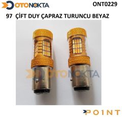 AMPUL 1016 CIFT DUY SASI BEYAZ TURUNCU POINT