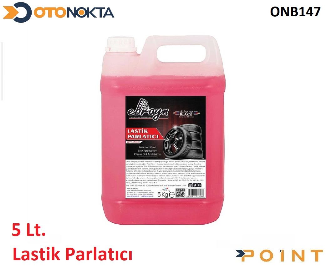 BAKIM URUNU LASTIK PARLATICI 5 LT EBRAYN