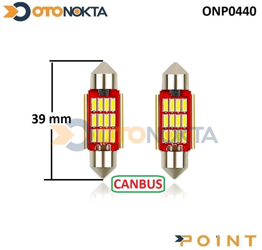 SOFIT AMPUL 12 LED 39MM BEYAZ POINT