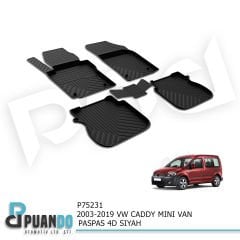 2003-2019 VW CADDY MINI VAN PASPAS 4D SIYAH