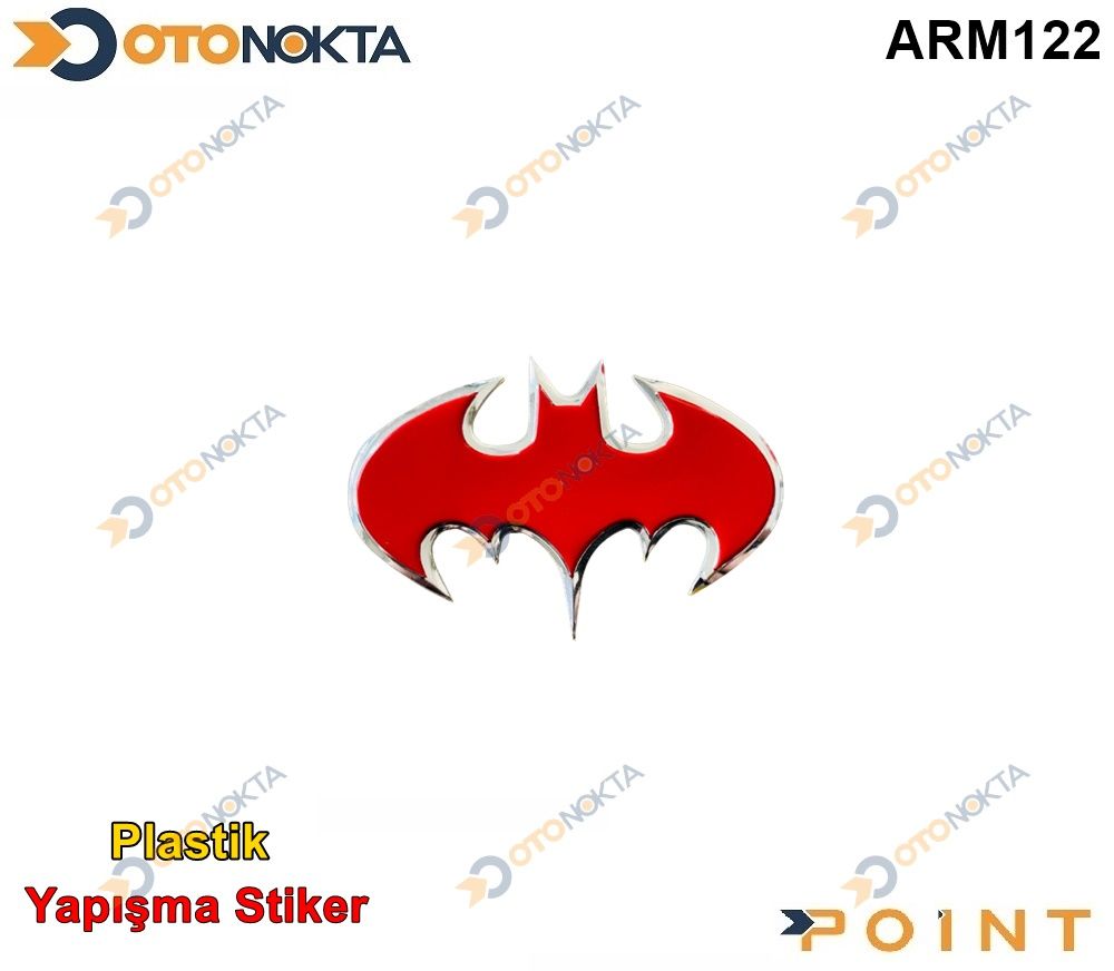 ARMA STICKER BATMAN 1 KIRMIZI