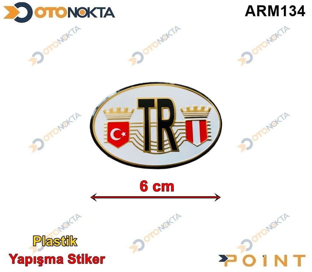 ARMA STICKER OVAL ORTA TURKIYE