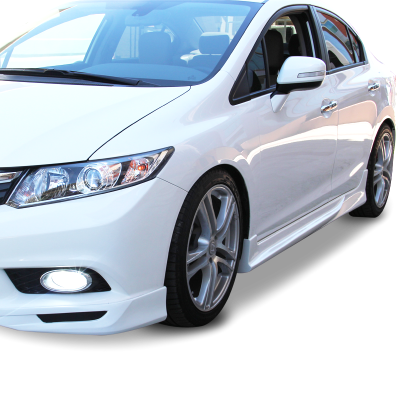 Honda Civic FB7 (2012-2016) Custom Yan Marşpiyel Seti (Plastik)