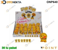 OYUNCAK EMOJI KAFALAR ZIPZIP ( KOLI 30 ADET)