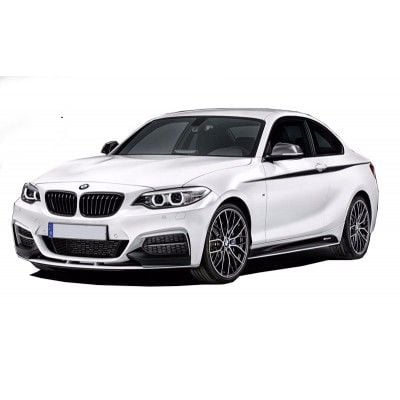 Bmw 2 Serisi F22 2014 Sonrası M Performance Ön Tampon Flap + Lip (Plastik)