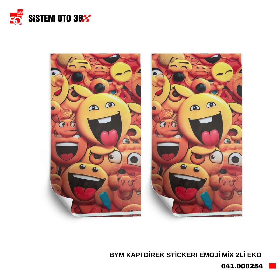 BYM KAPI DİREK STİCKERI EMOJİ MİX 2Lİ EKO |  | STİCKER ÇEŞİTLERİ