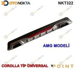 DIFUZOR UNIVERSAL ARKA COROLLA YENI AMG KARE GRI