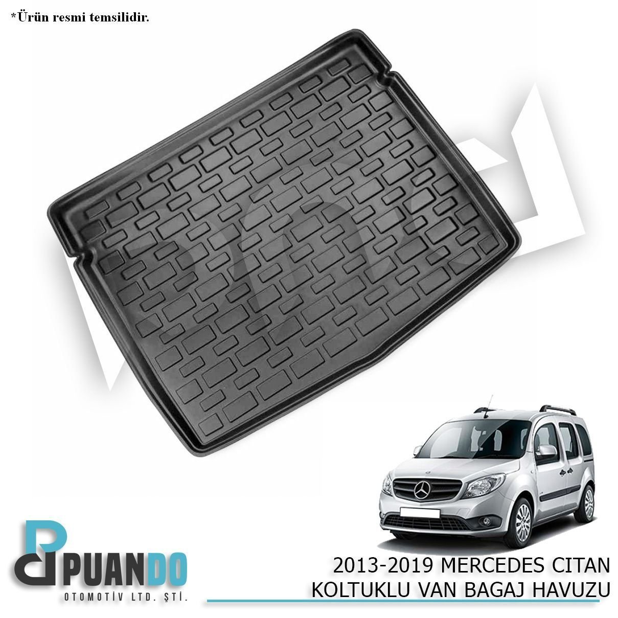 2013-2019 MERCEDES CITAN KOLTUKLU VAN BAGAJ HAVUZU