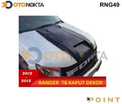 FORD RANGER T6 2012> KAPUT UST DEKOR SIYAH POINT