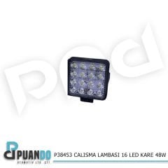 CALISMA LAMBASI 16 LED KARE 48W