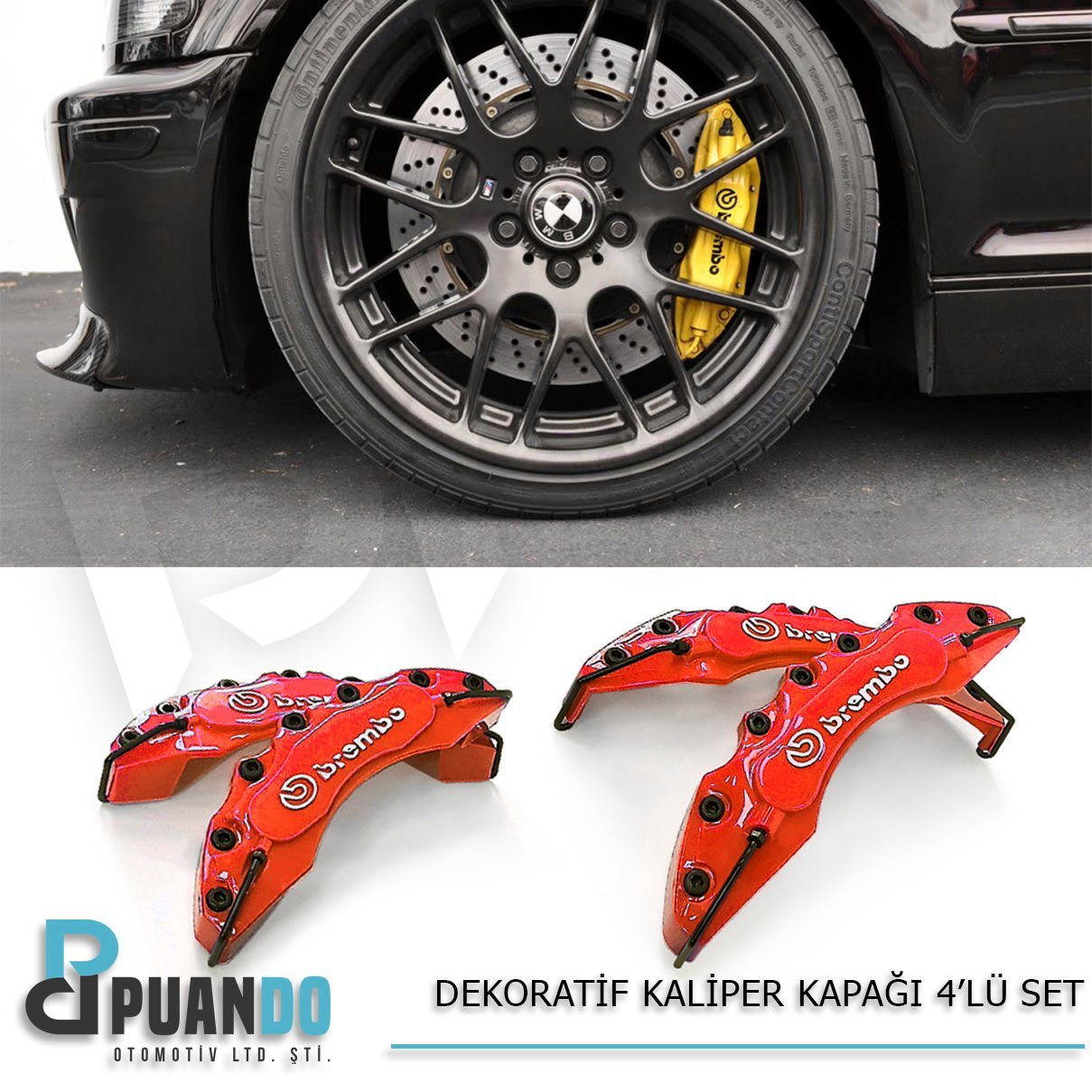 KIRMIZI KALIPER KAPAGI 4LU SET BREMBO