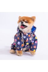 Planetfood Polarlı Köpek Tulum Yağmurluğu Köpek Yağmurluk Köpek Kıyafeti Köpek Elbisesi