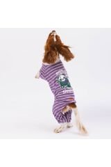 Mor Sleeper Kedi Köpek Pijaması - Kedi Köpek Tulumu - Kedi Köpek Kıyafeti