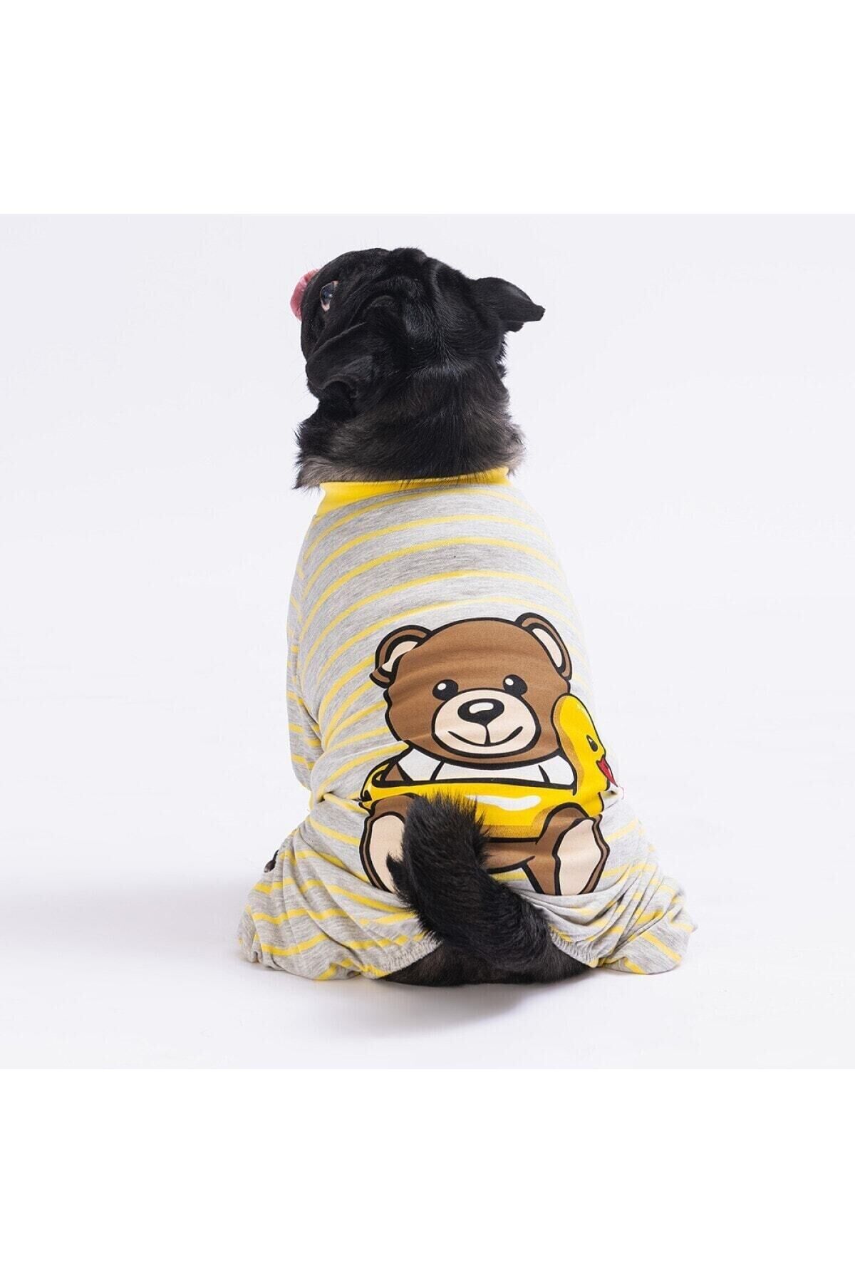 Tedy Bear Kedi Köpek Pijaması - Kedi Köpek Tulumu - Kedi Köpek Kıyafeti