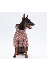 StellaOs Fileli Orta ve Büyük Irk Köpek Montu Köpek Yağmurluk Köpek Elbisesi Köpek Kıyafeti