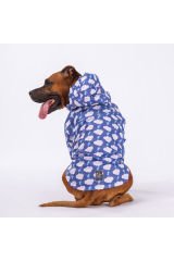 Tonitruum Fileli Orta ve Büyük Irk Köpek Montu Köpek Yağmurluk Köpek Elbisesi Köpek Kıyafeti