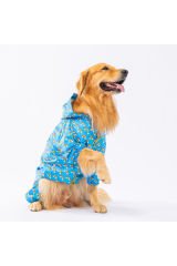 İrides Fileli Orta ve Büyük Irk Köpek Tulum Yağmurluğu Köpek Yağmurluk Köpek Elbisesi Köpek Kıyafeti