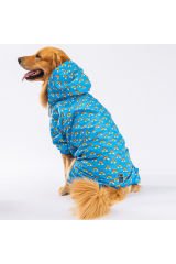 İrides Fileli Orta ve Büyük Irk Köpek Tulum Yağmurluğu Köpek Yağmurluk Köpek Elbisesi Köpek Kıyafeti