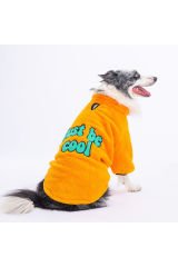 Sarı Just Orta ve Büyük Irk Köpek Sweati Köpek Kıyafeti Köpek Elbisesi
