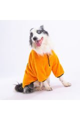 Sarı Just Orta ve Büyük Irk Köpek Sweati Köpek Kıyafeti Köpek Elbisesi