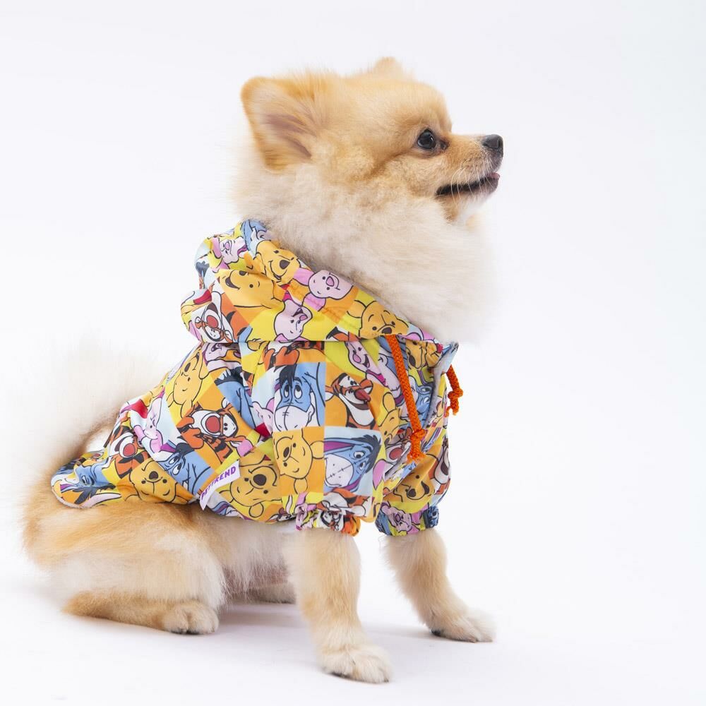 Winnie The Pooh Köpek Mont Köpek Kıyafeti Köpek Yağmurluğu(Kücük- Büyük Irklar)