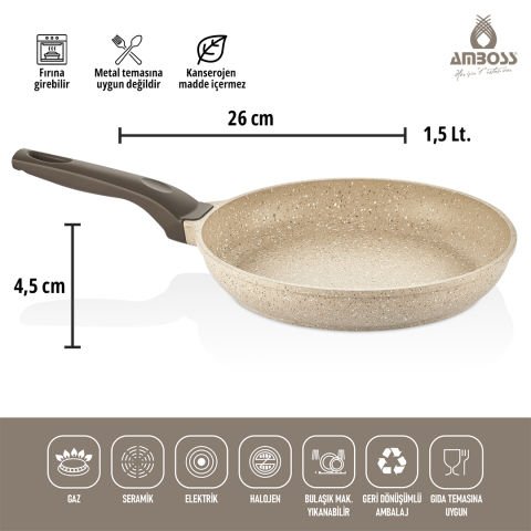 Amboss Montana 3 Parça Granit Set (Cappucino)