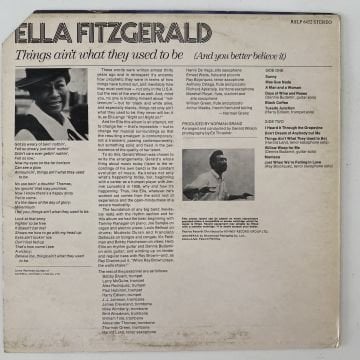 Ella Fitzgerald – Things Ain't What They Used To Be (And You Better Believe It)