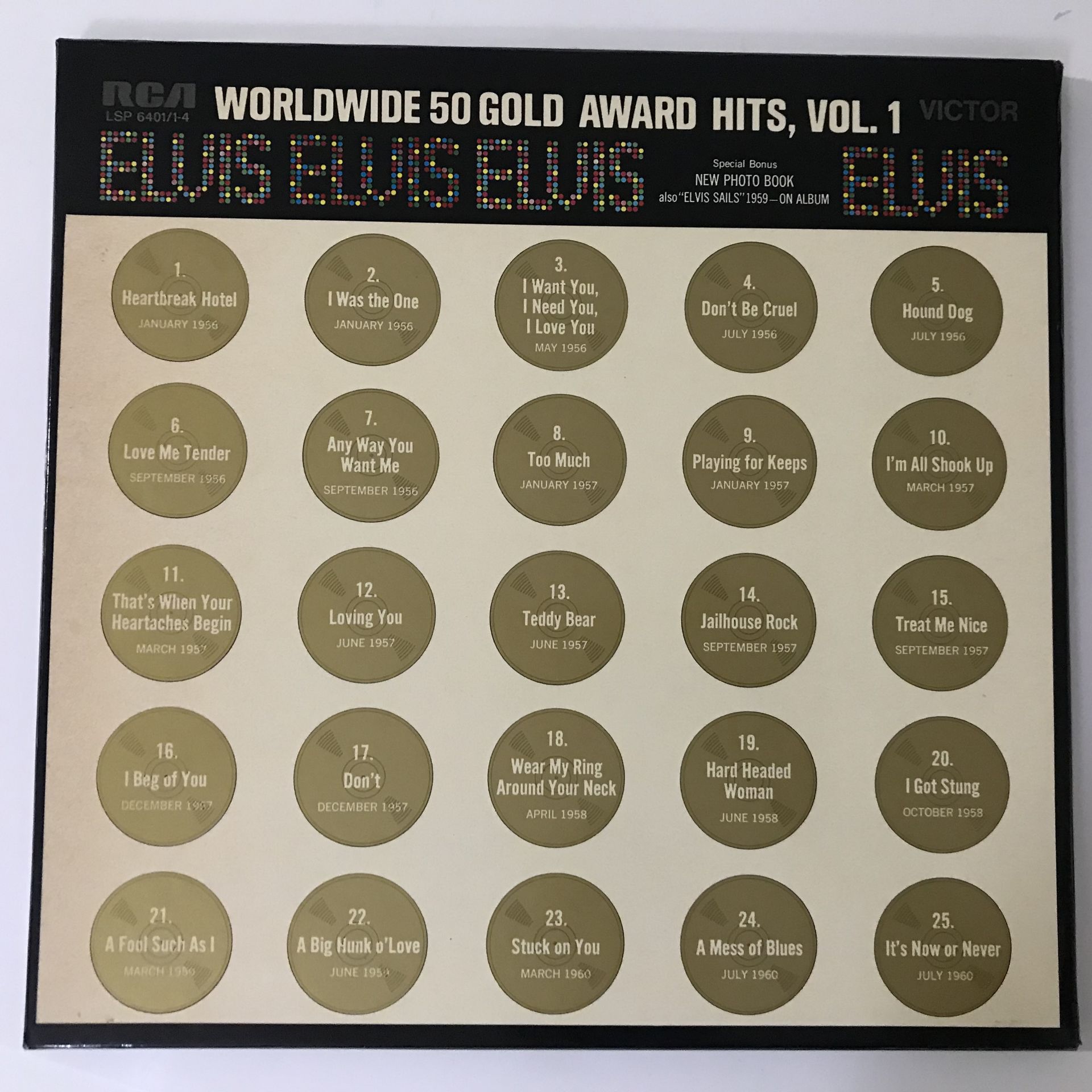 Elvis Presley – Worldwide 50 Gold Award Hits, Vol. 1 (4 LP Kutulu Set)