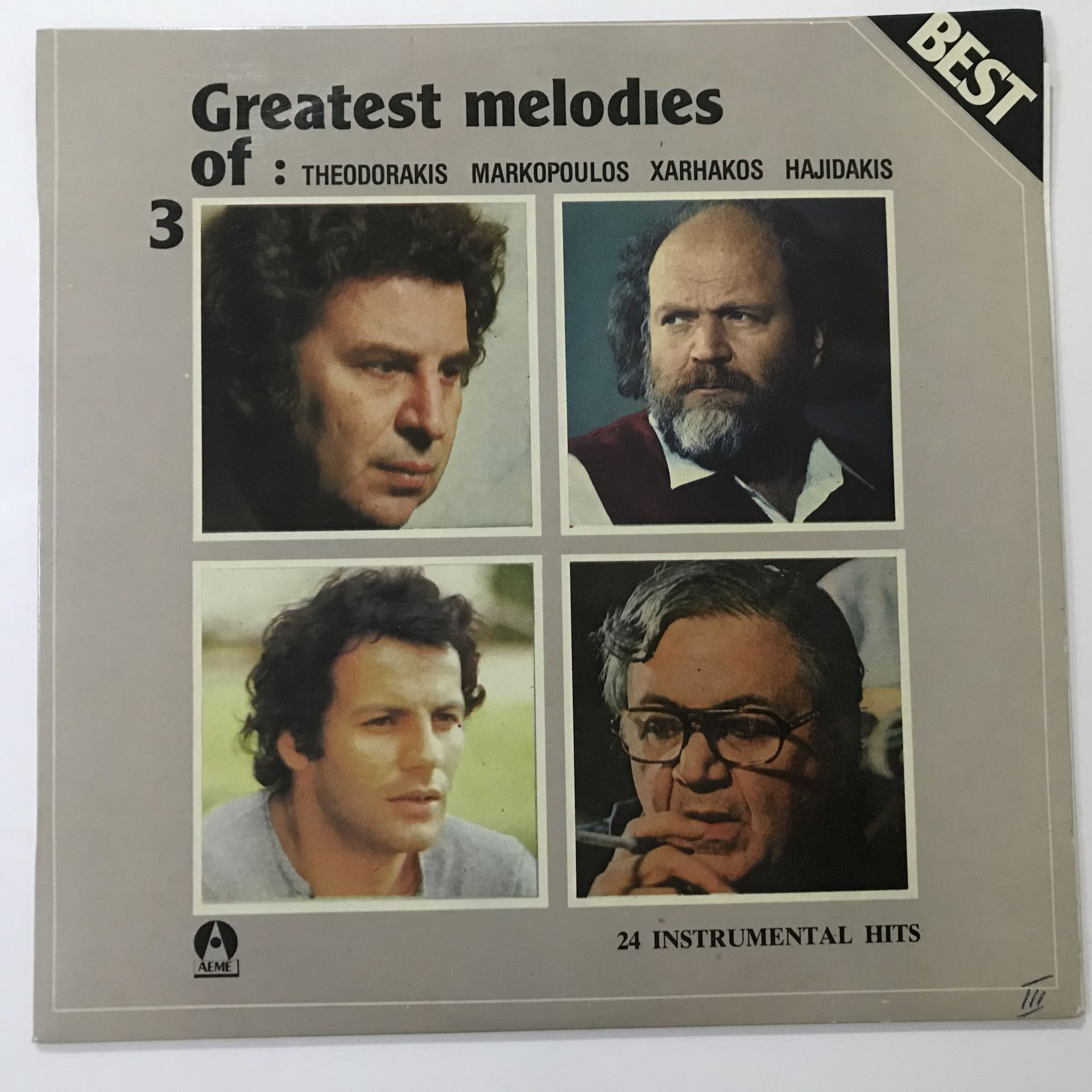 Theodorakis, Markopoulos, Xarhakos, Hadzidakis – Greatest Melodies Of - 24 Instrumental Hits