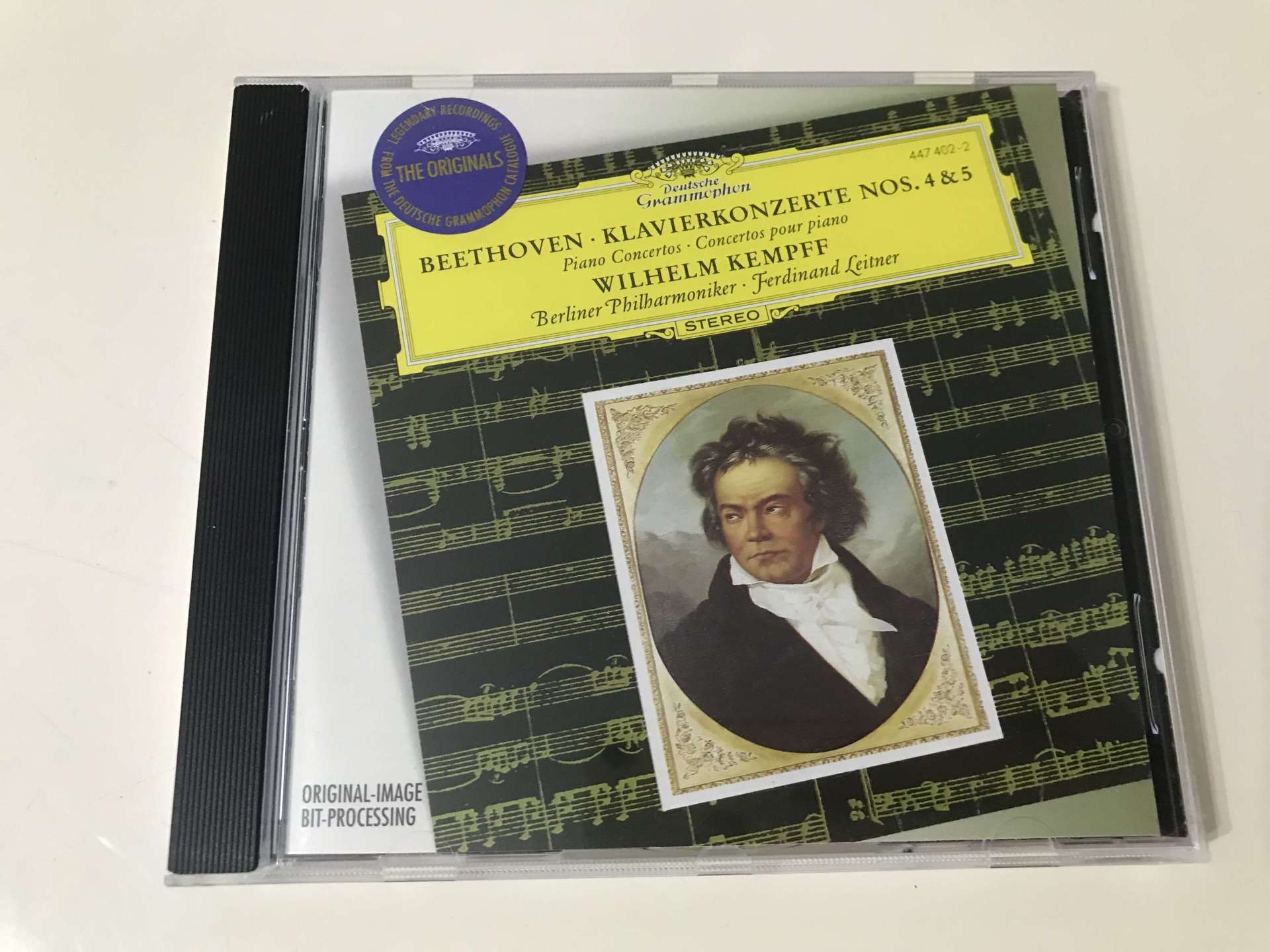 Beethoven - Wilhelm Kempff / Berliner Philharmoniker / Ferdinand Leitner – Klavierkonzerte Nos. 4 & 5 = Piano Concertos = Concertos Pour Piano