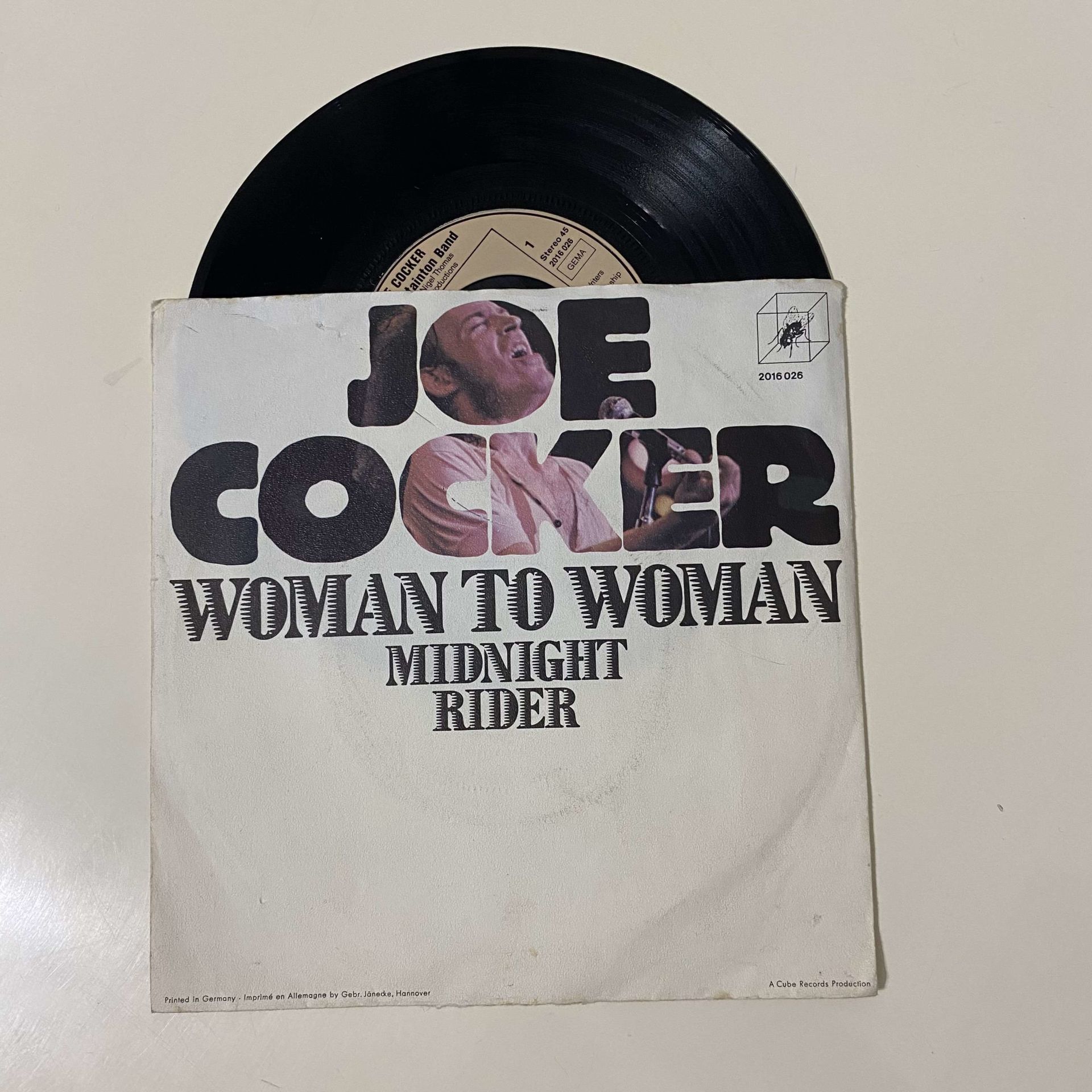 Joe Cocker And The Chris Stainton Band – Woman To Woman / Midnight Rider