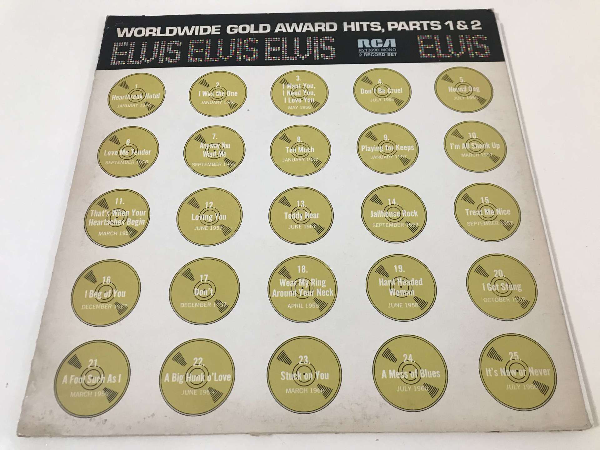 Elvis Presley – Worldwide Gold Award Hits, Parts 1 & 2 2 LP