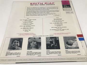 Edith Piaf ‎– Ses Plus Belles Chansons
