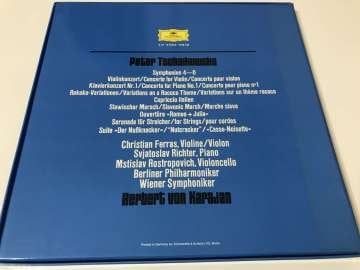 Karajan, Tschaikowsky, Mstislav Rostropovich, Svjatoslav Richter, Christian Ferras, Berliner Philharmoniker, Wiener Symphoniker – Tschaikowky - Karajan (6 LP Kutulu Set)