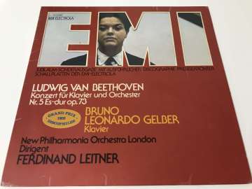 Ludwig Van Beethoven - Bruno Leonardo Gelber, New Philharmonia Orchestra / Ferdinand Leitner – Konzert Für Klavier Und Orchester Nr. 5 Es-Dur Op. 73