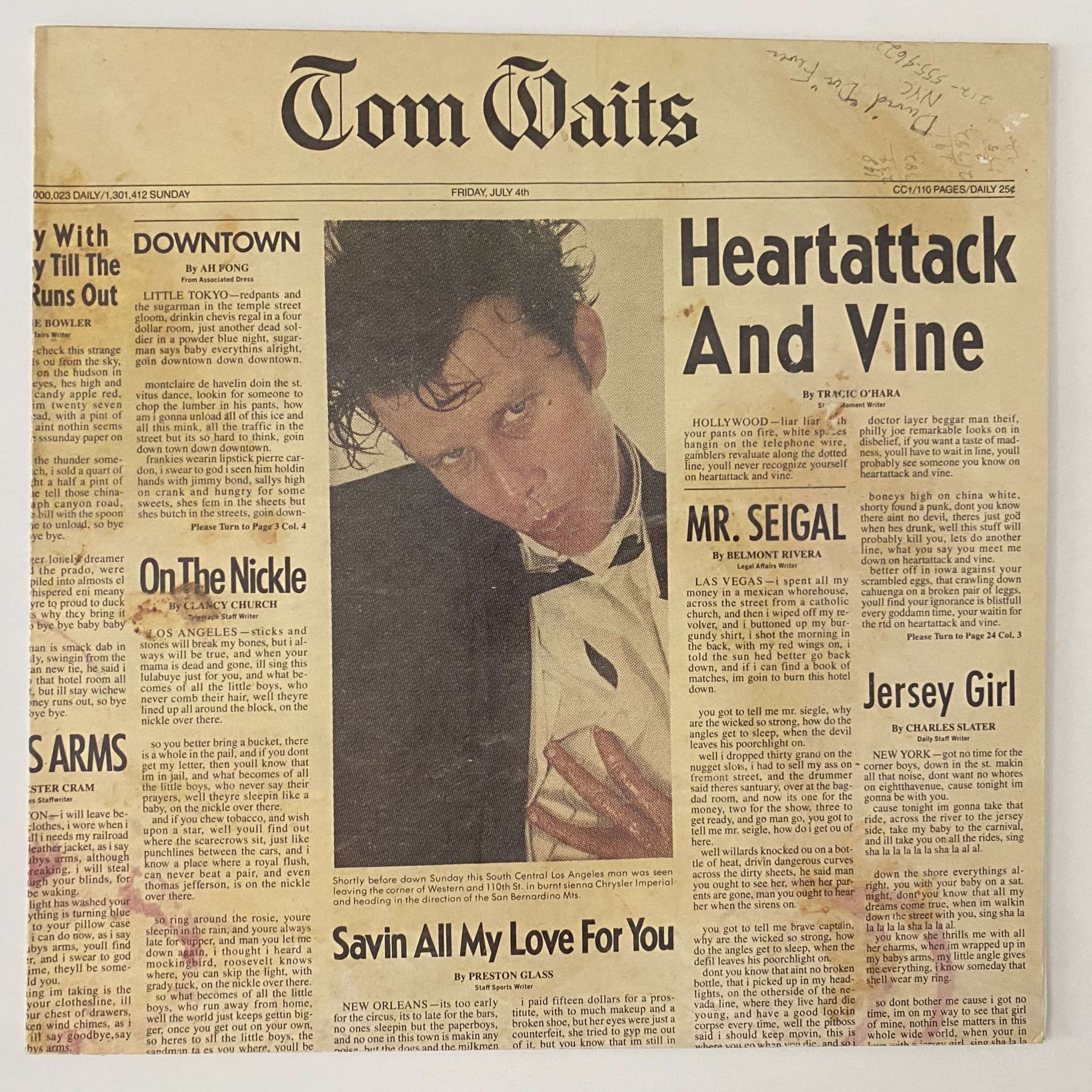 Tom Waits ‎– Heartattack And Vine