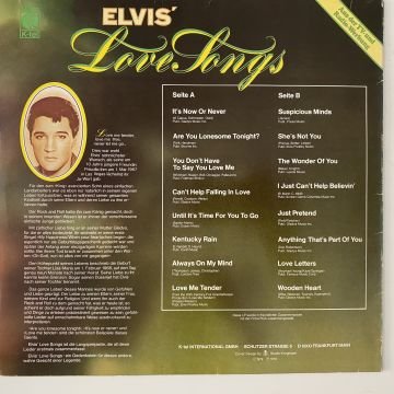 Elvis Presley ‎– Love Songs