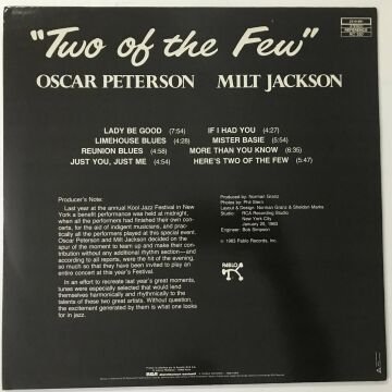 Oscar Peterson / Milt Jackson – Two Of The Few