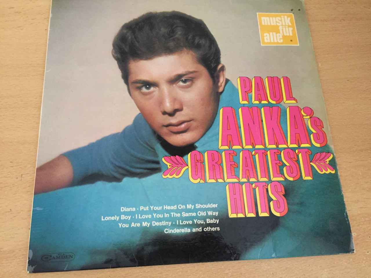 Paul Anka ‎– Paul Anka's Greatest Hits