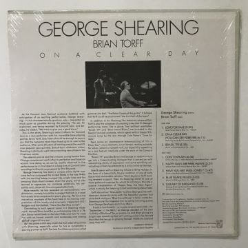 George Shearing & Brian Torff – On A Clear Day (Ambalajı Açılmamış)