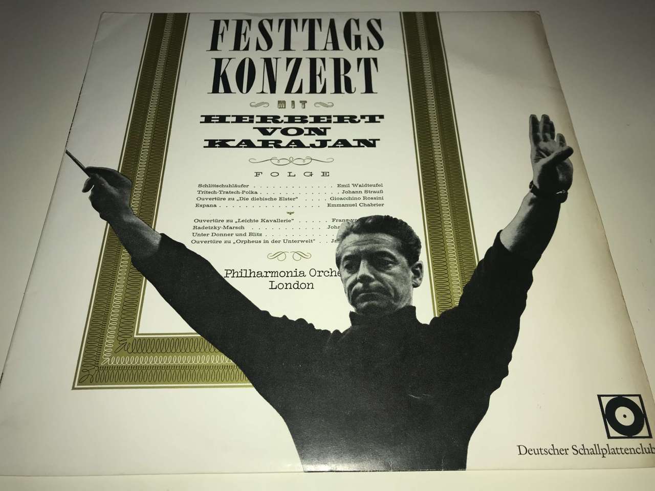 Herbert Von Karajan, Philharmonia Orchestra London ‎– Festtagskonzert Mit Herbert Von Karajan