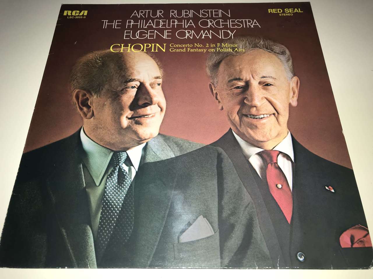 Artur Rubinstein, The Philadelphia Orchestra, Eugene Ormandy : Chopin* ‎– Concerto No. 2 In F Minor / Grand Fantasy On Polish Airs