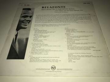 Harry Belafonte ‎– Belafonte Returns To Carnegie Hall