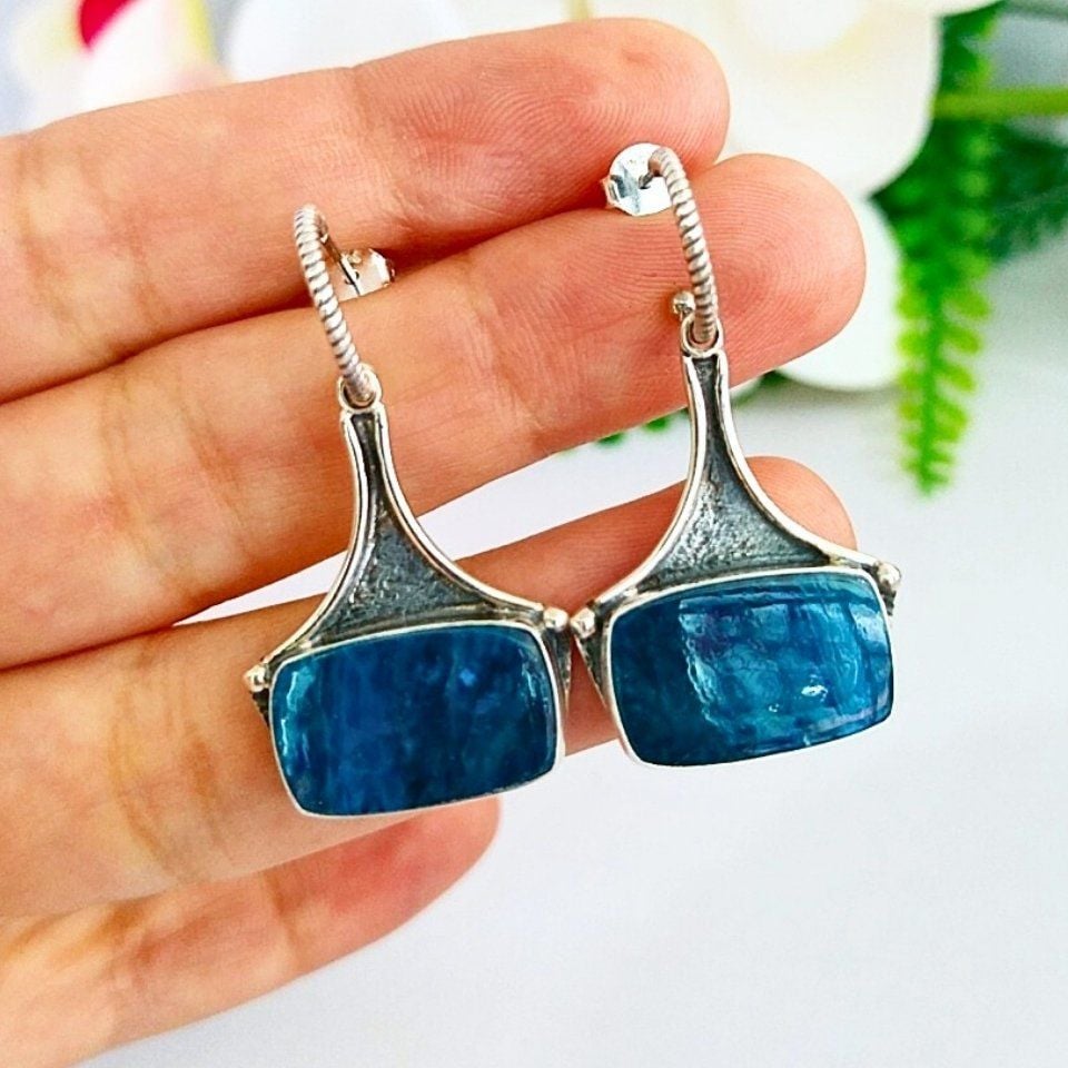 Apatit Taşı Özel Tasarım Küpe – KP950