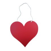 AMZ- Kalp Asma Süs Kırmızı,Sevgililer Günü