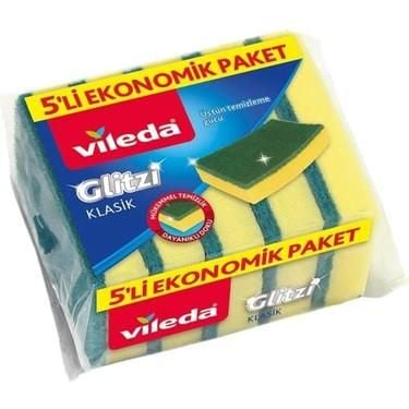 Vileda Glitzi Yeşil Sünger 5Lı Eko Paket