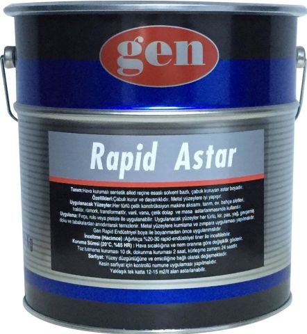 Gen Rapid Endüstiyel Astar 1Kg Gri