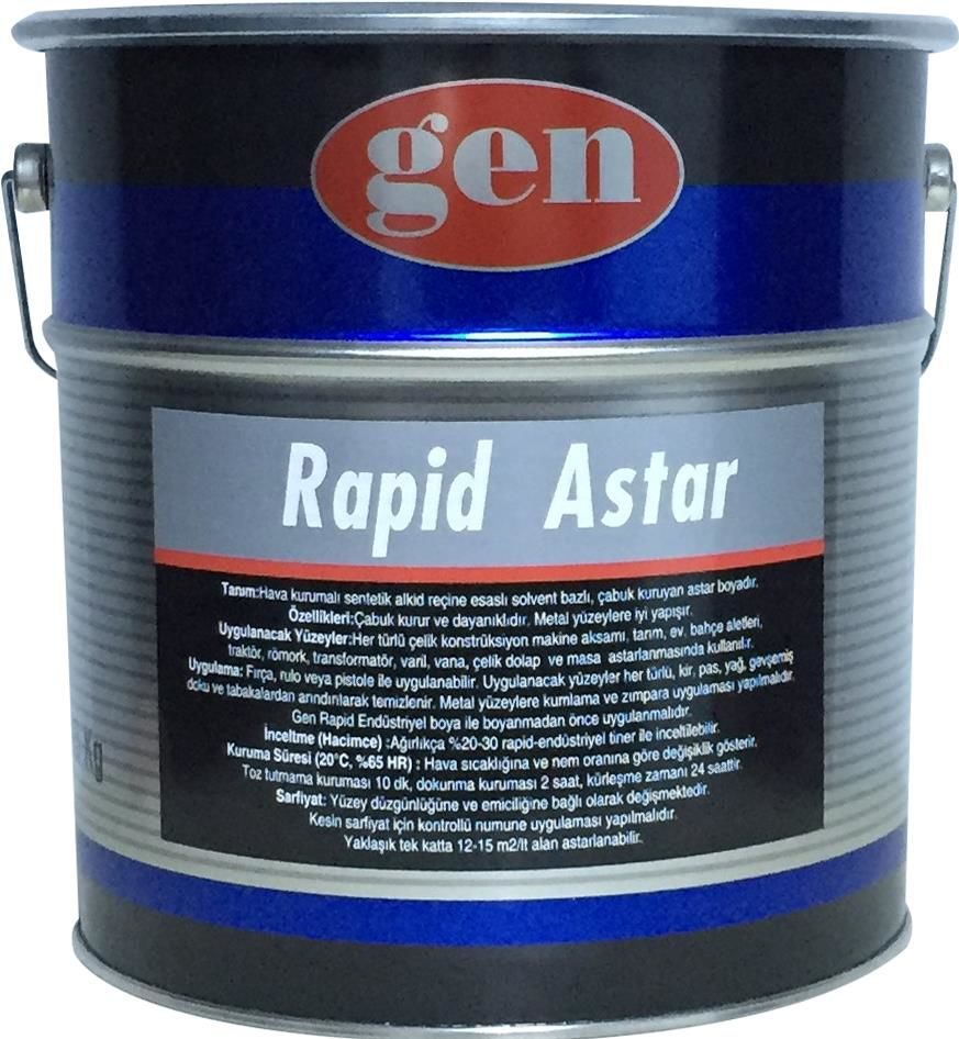 Gen Rapid Endüstiyel Astar 15Kg Gri